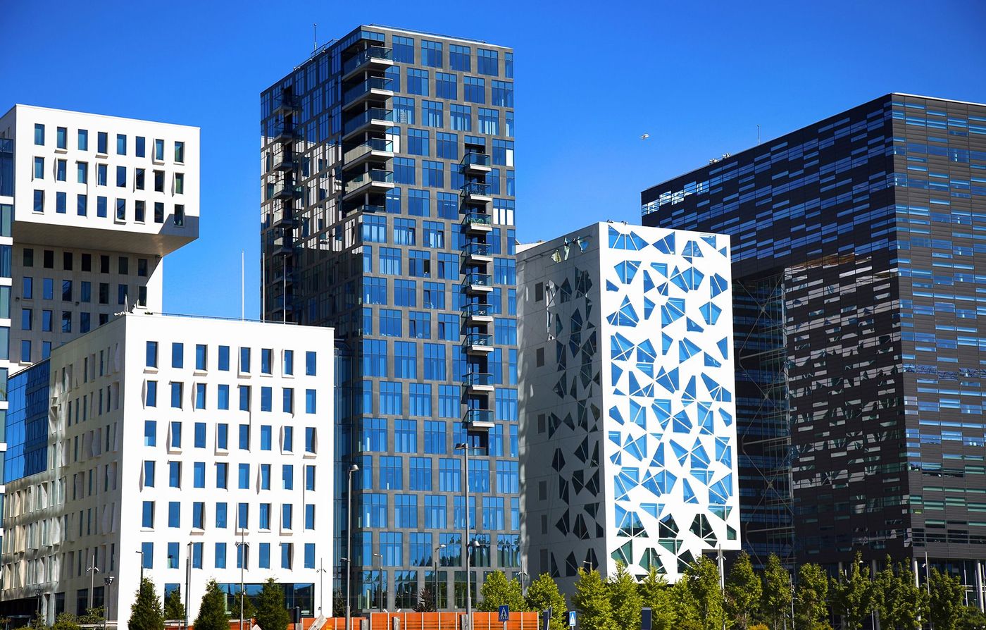 Norvège Oslo Immeubles Barcode