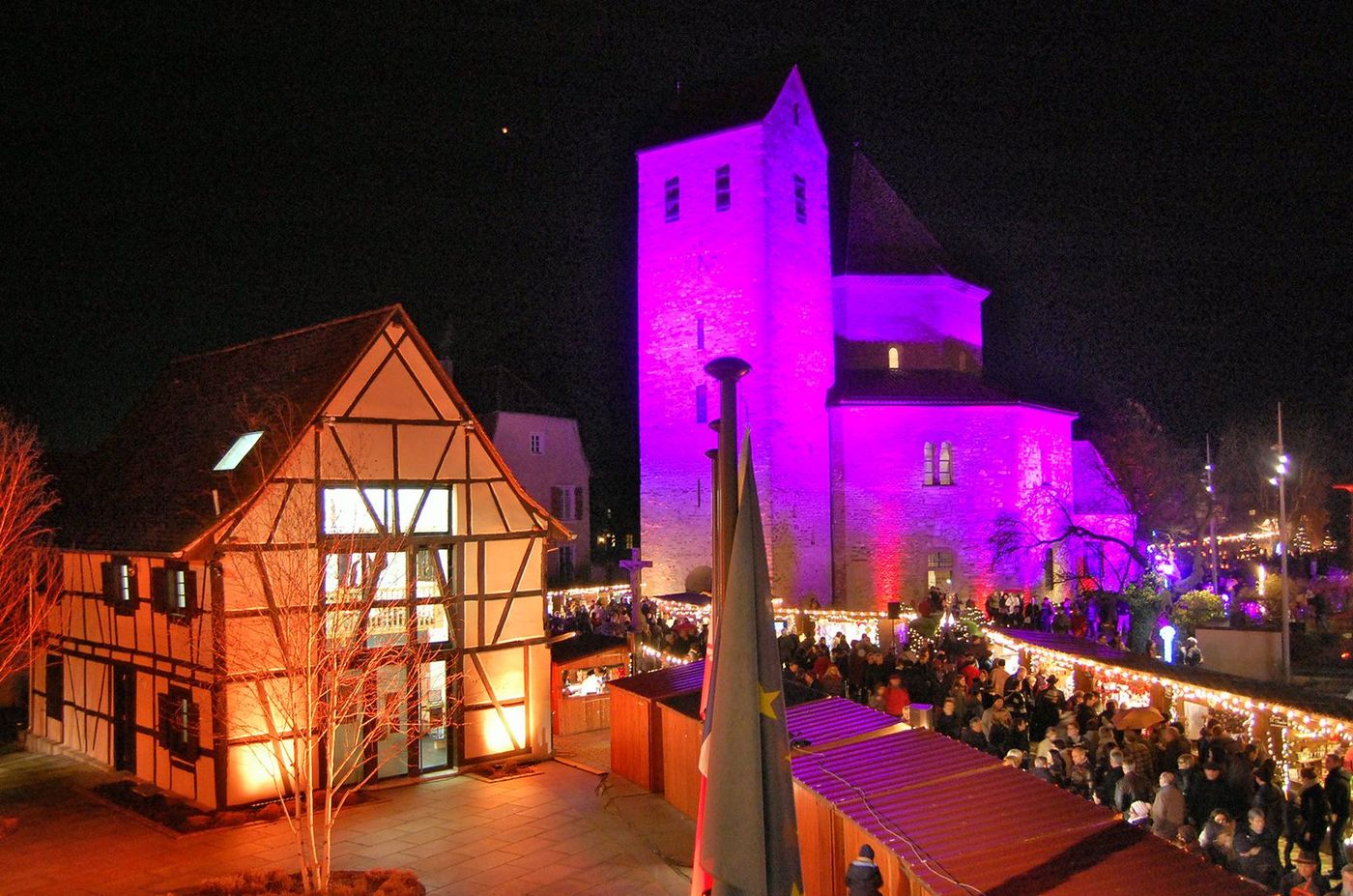 Alsace Ottmarsheim Marché de noël