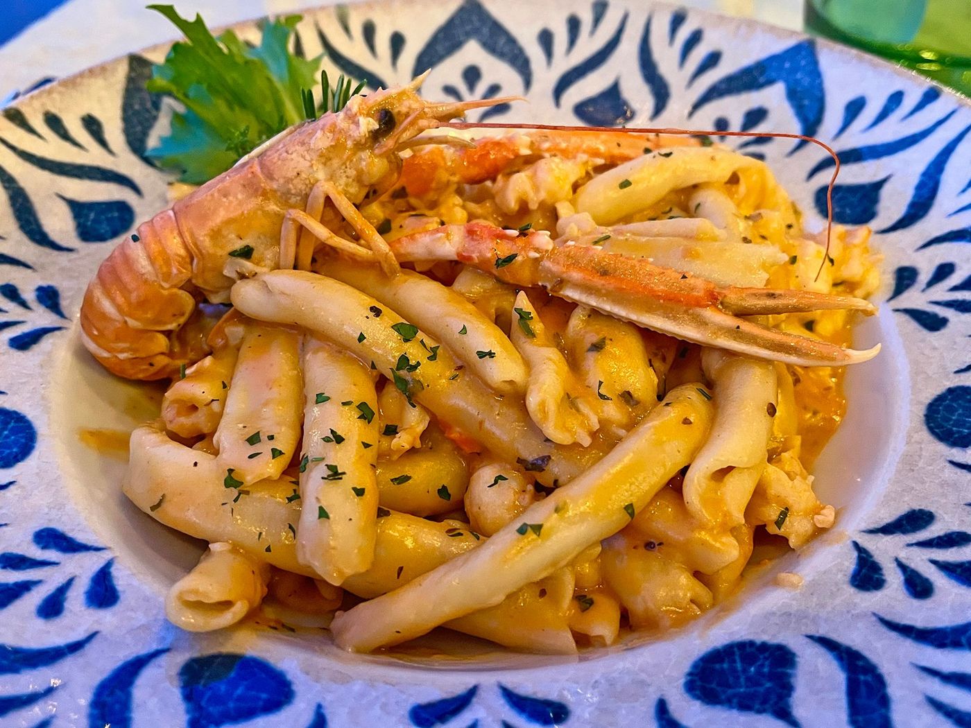 Pâtes šurlice à la langoustine