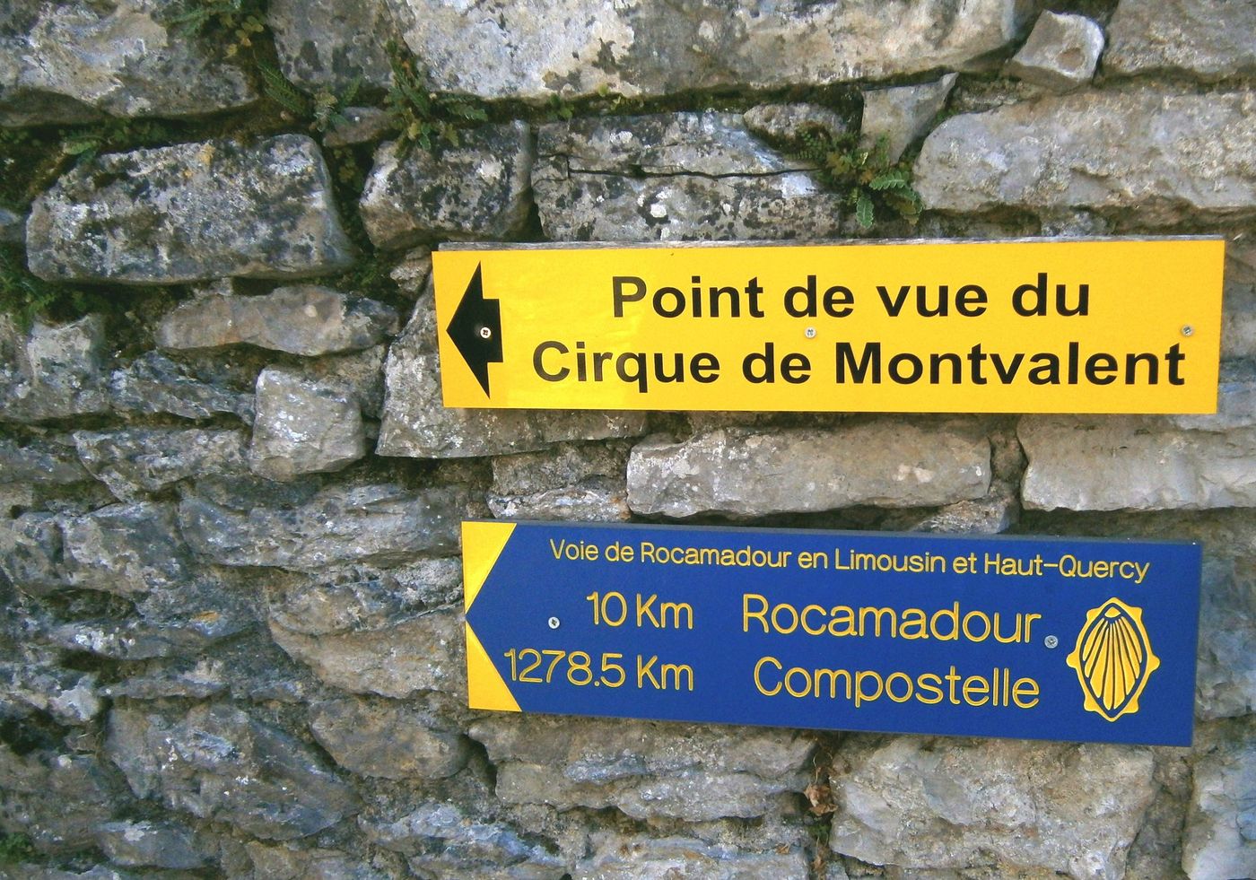 Panneau Voie de Rocamadour