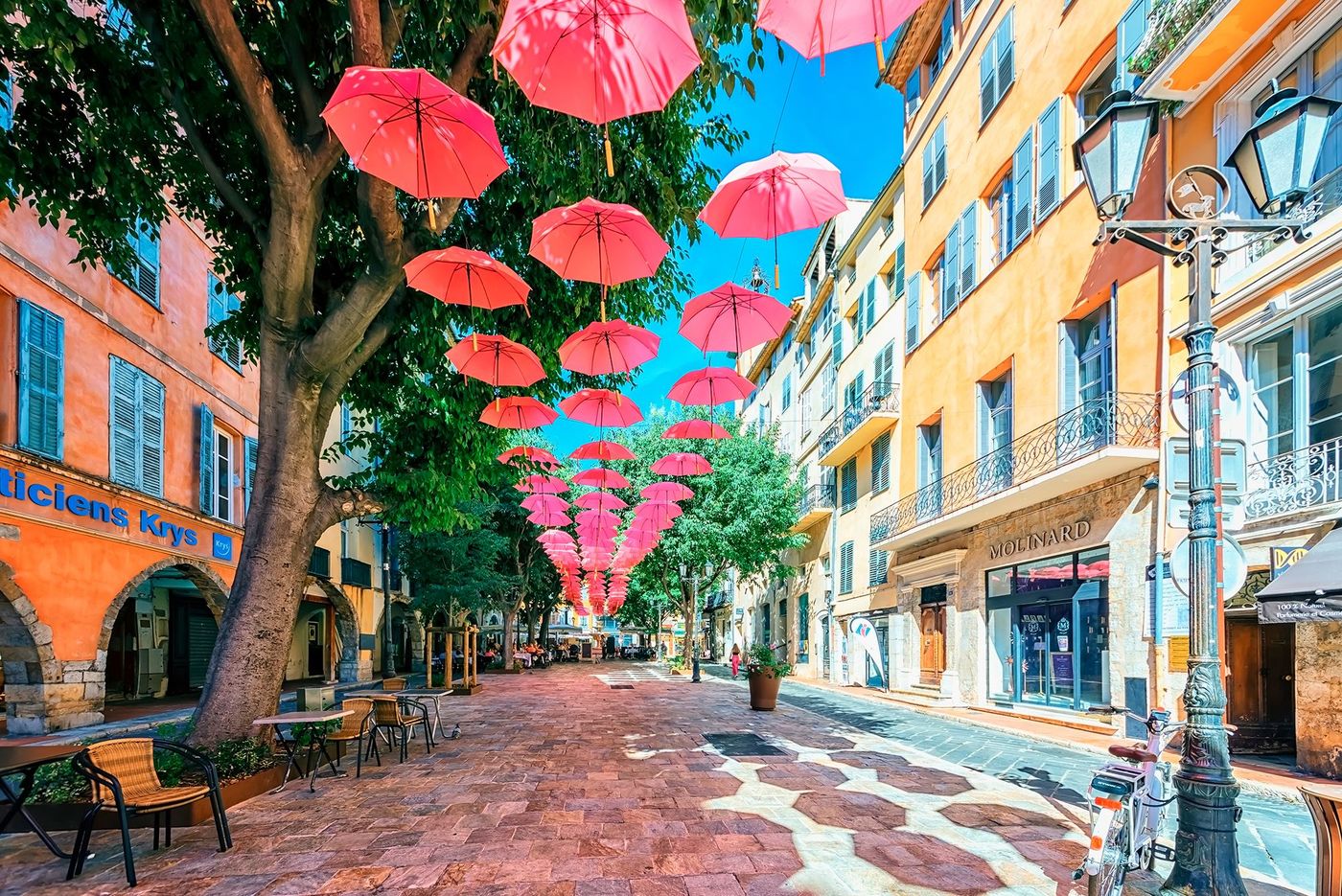 Parapluies roses - Grasse