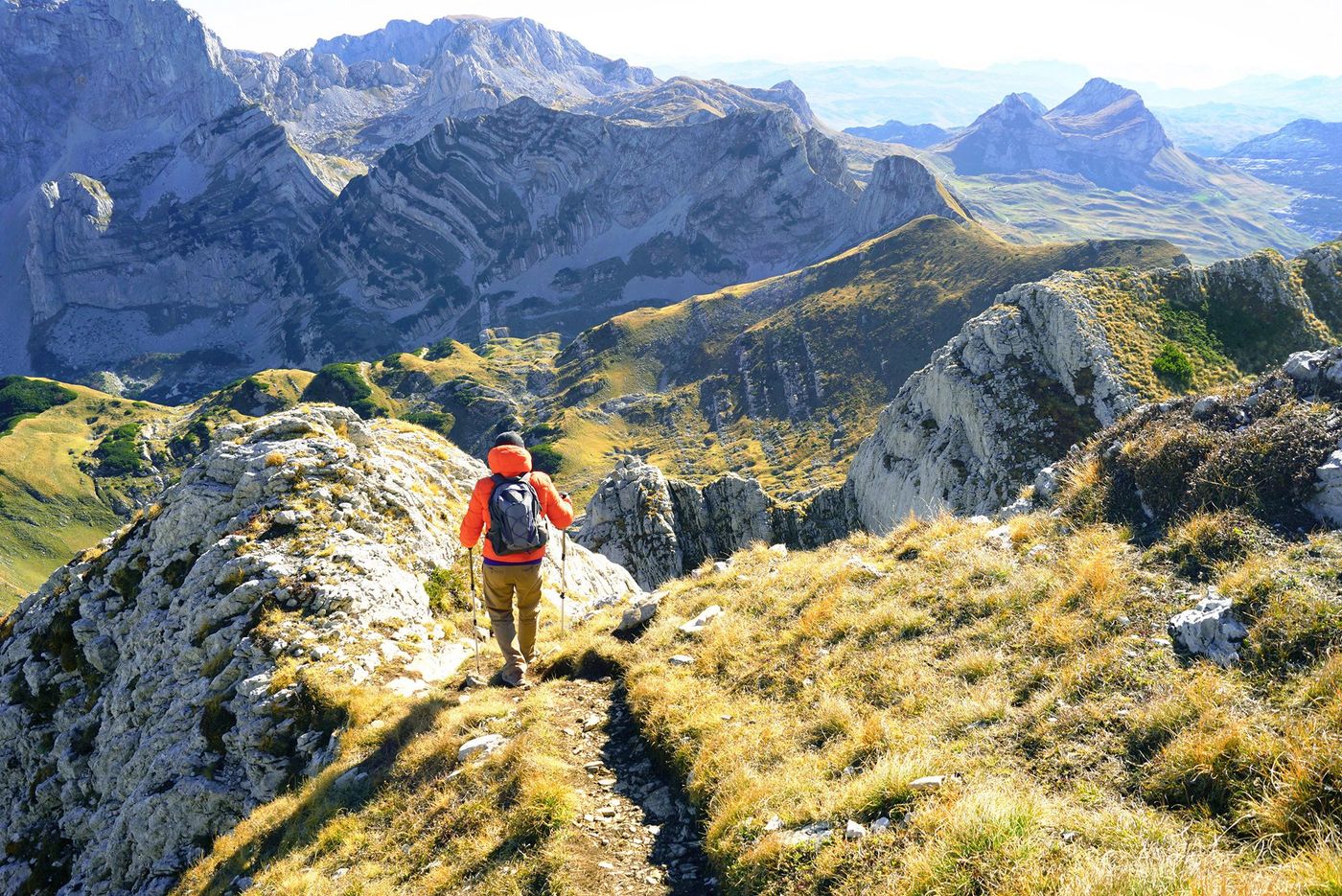 Parc naturel du Durmitor - randonneur