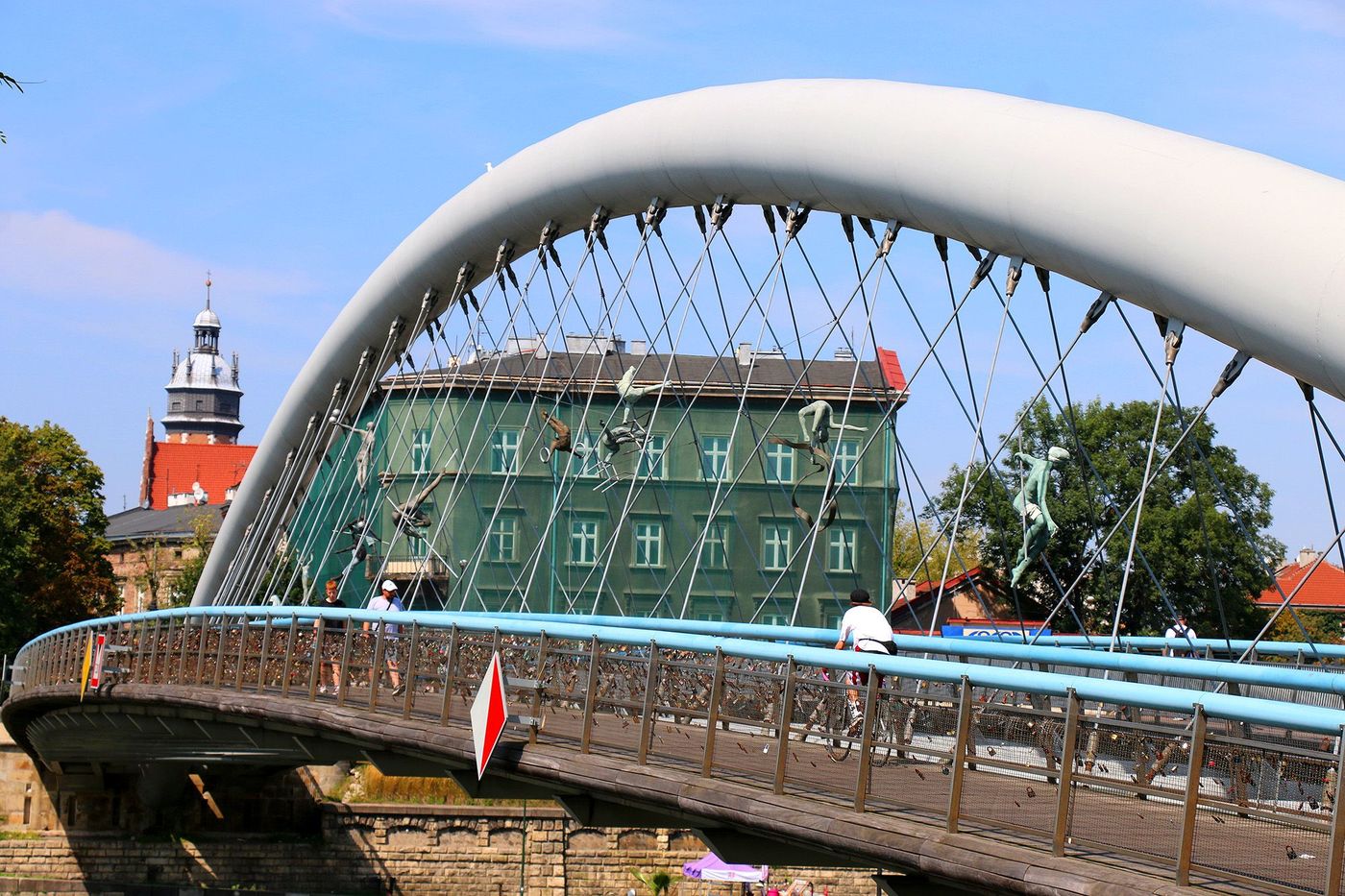 Passerelle entre Kazimierz et Podgórze