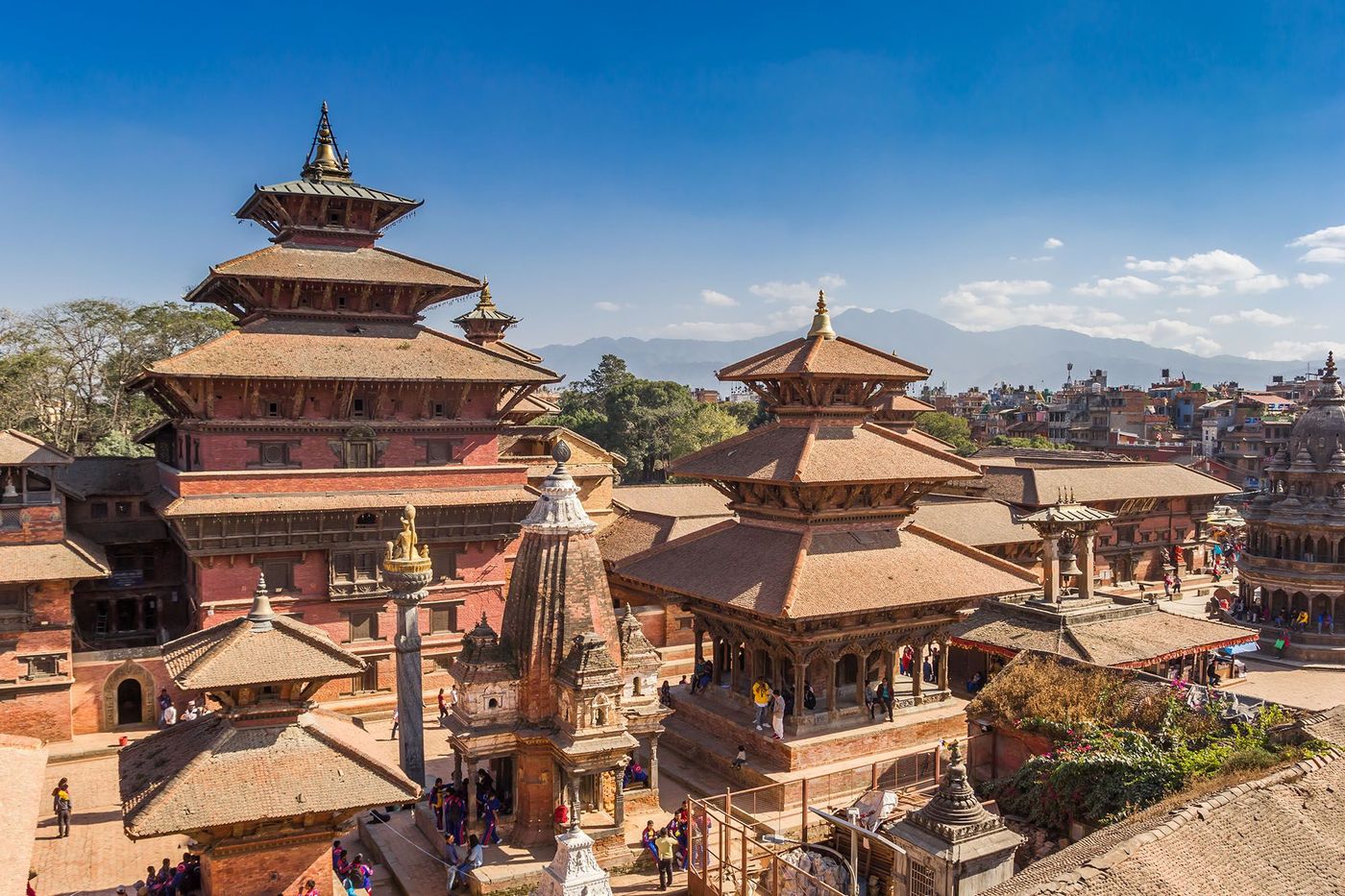 Temples et pagodes à Patan (Népal)