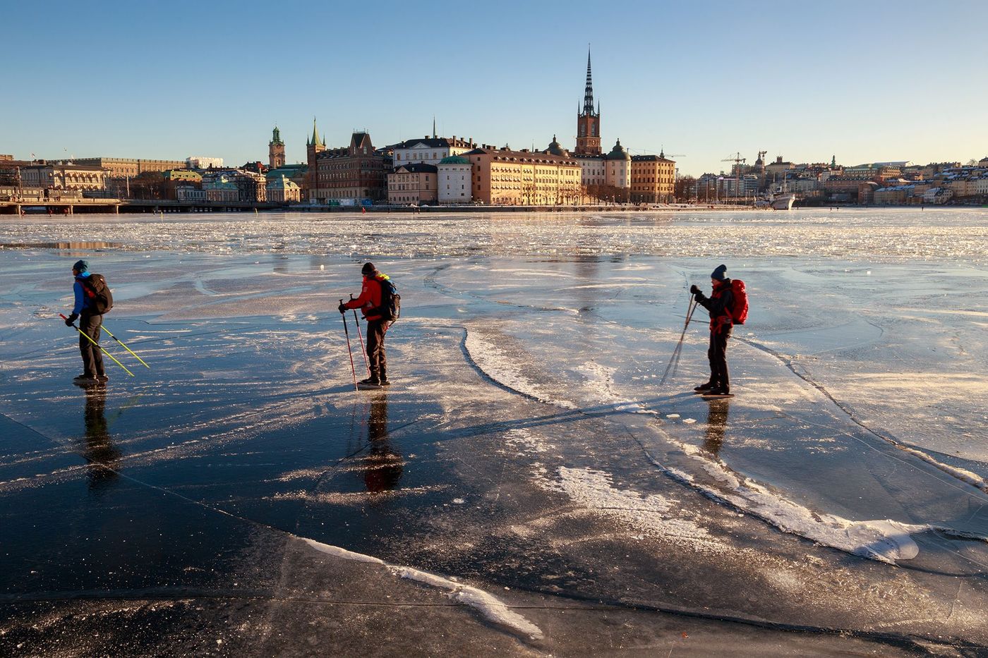 Patinage sur lac - Stockholm