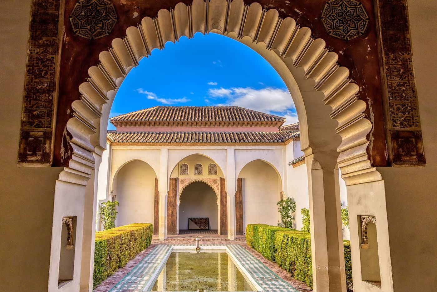 Patio de la forteresse de l’Alcazaba - Malaga