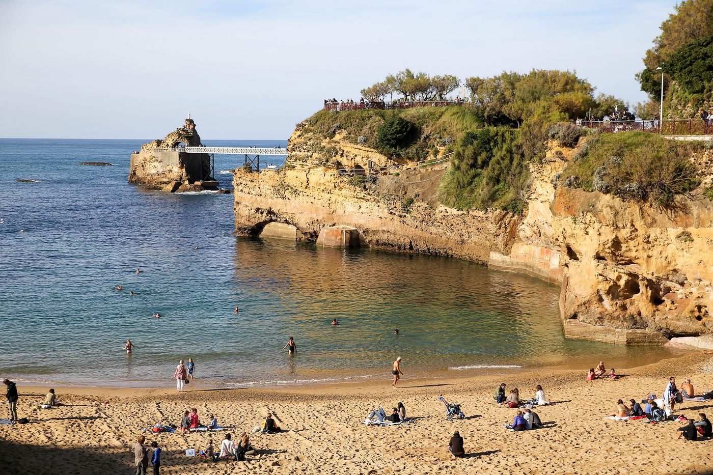 Pays Basque Biarritz Plage du Port Vieux