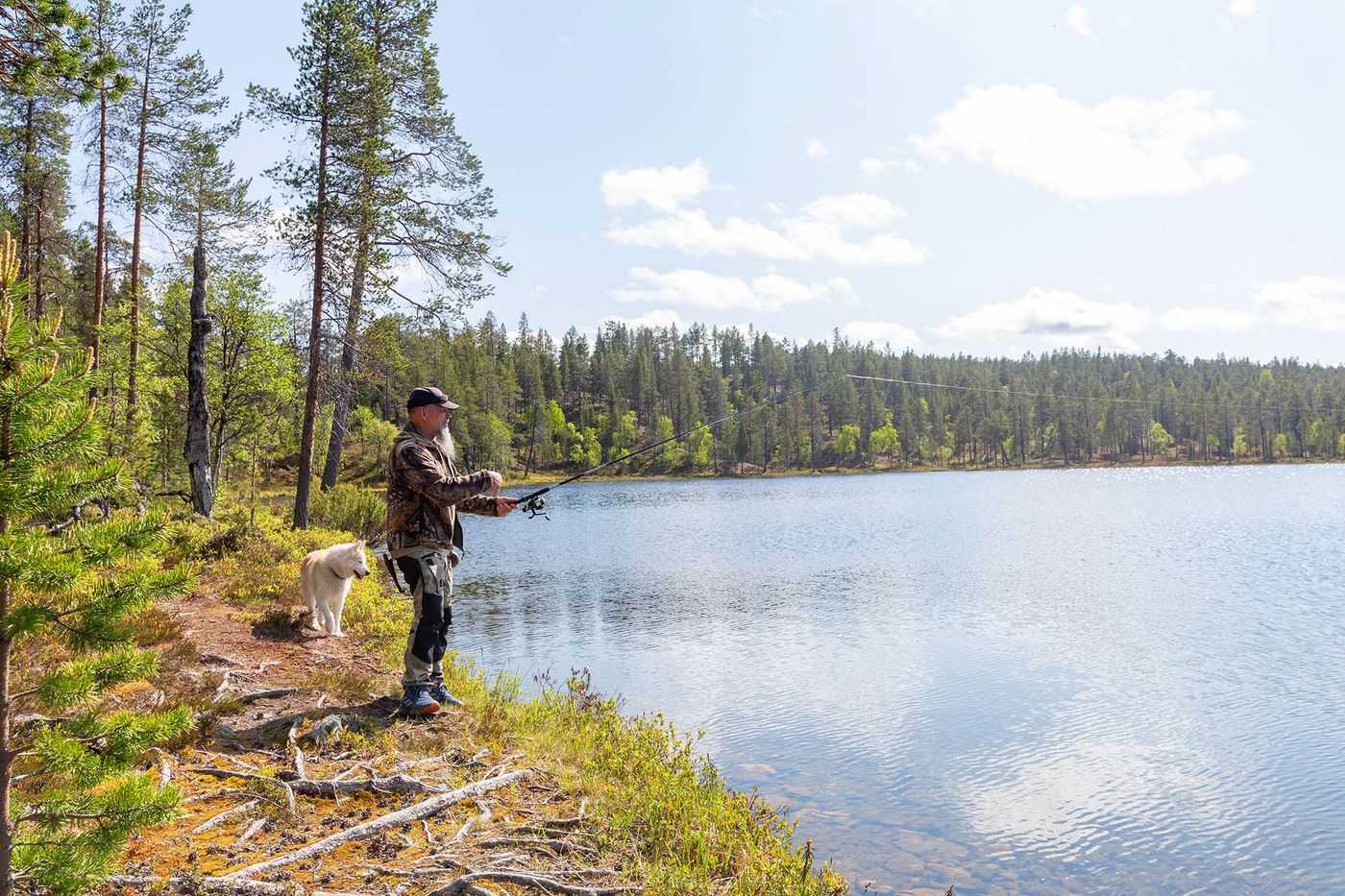 Pêche au lac Inari