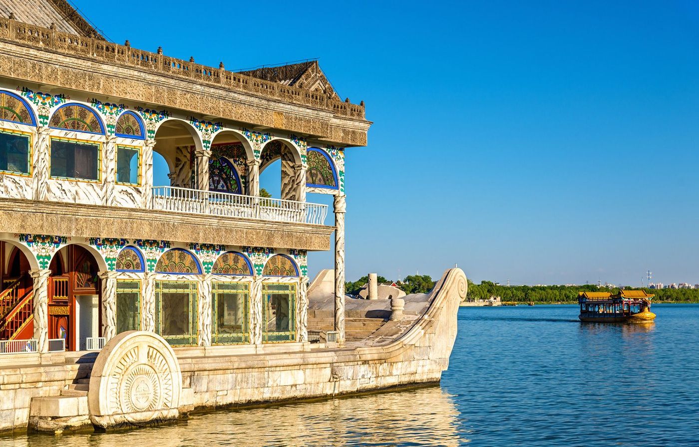 Chine Pékin Palais d'été Bateau en marbre