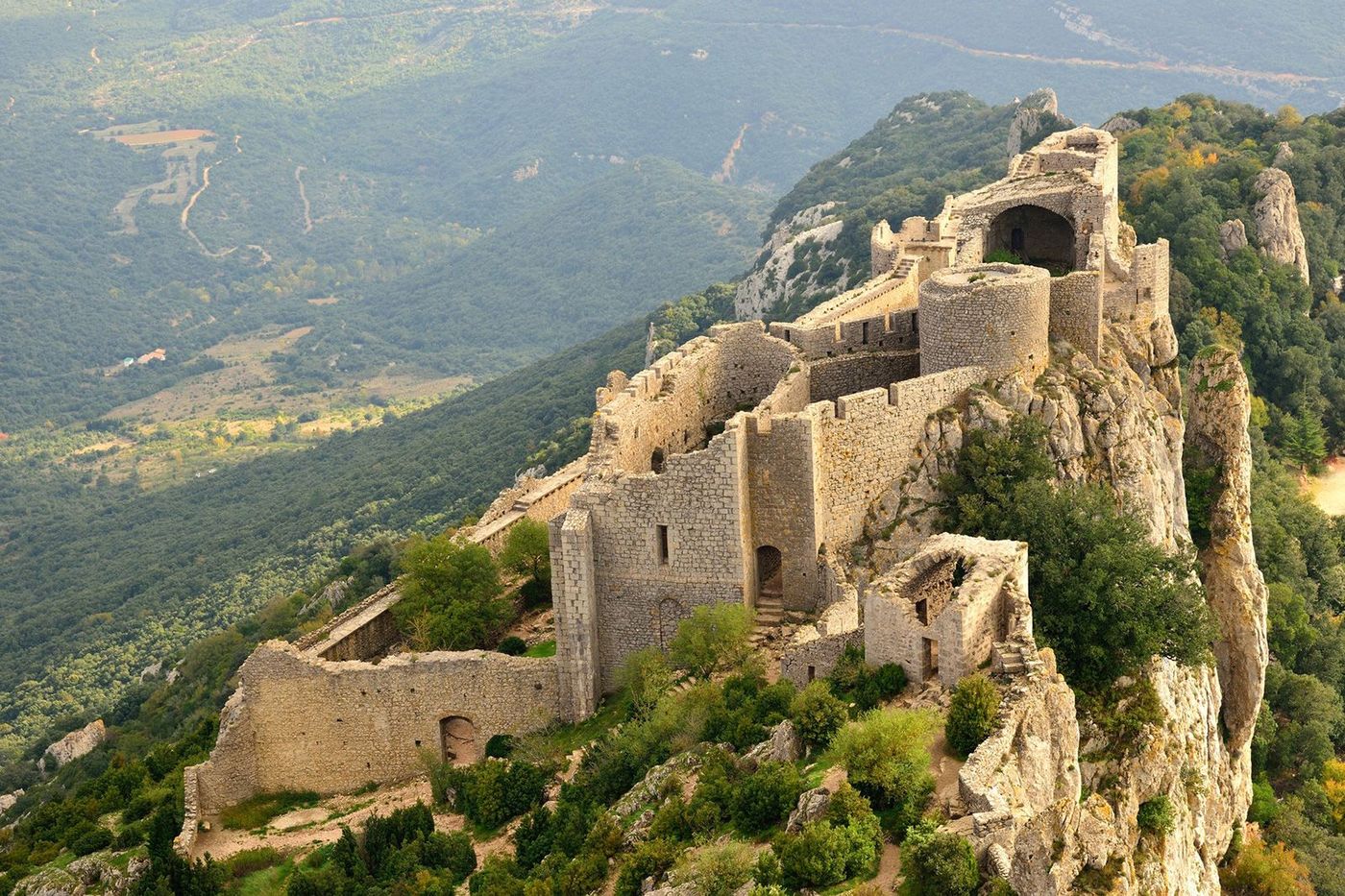 France Languedoc-Roussillon Château de Peyrepertuse