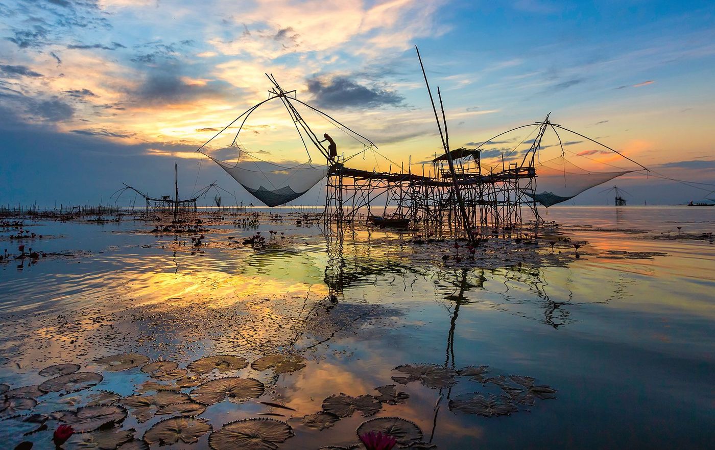 Phatthalung - pêcheur