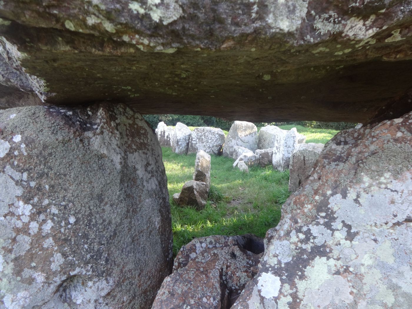 Un oeil discret sur le dolmen