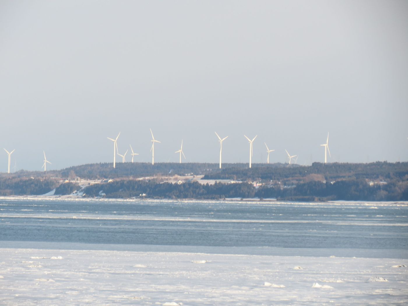 Les éoliennes à Baie-des-Sables