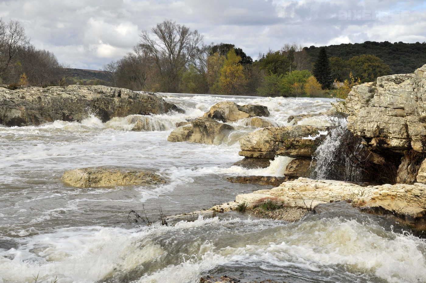 Crues aux cascades du Sautadet