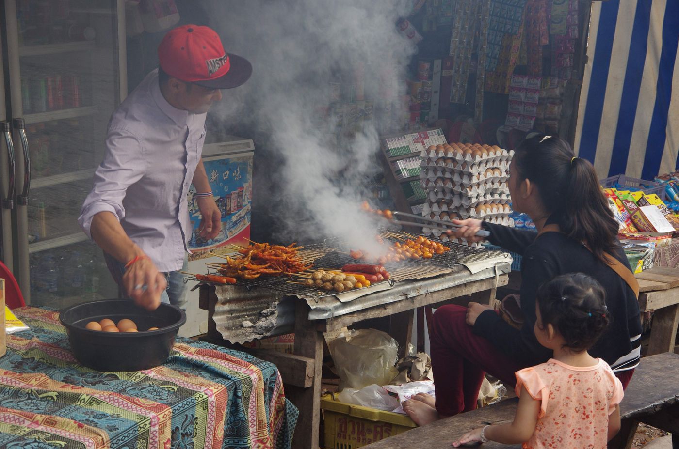 Street food à Pakbeng