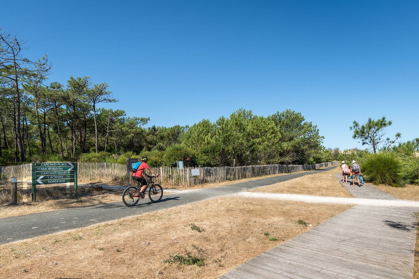 Piste cyclable Carcans plage