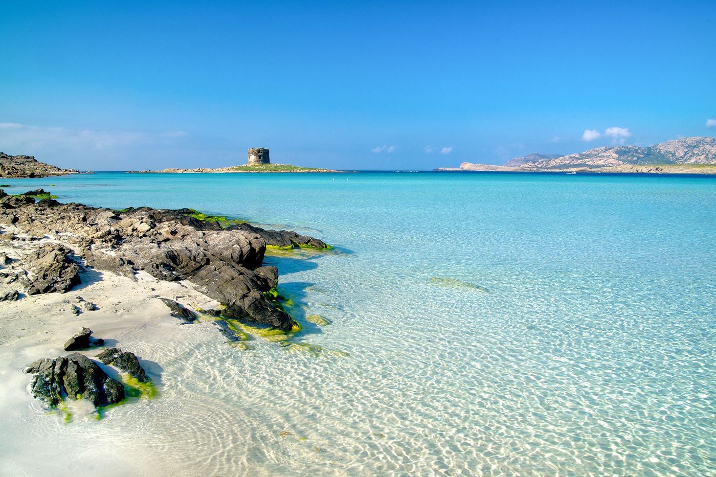 Plage de la Pelosa - tour aragonaise