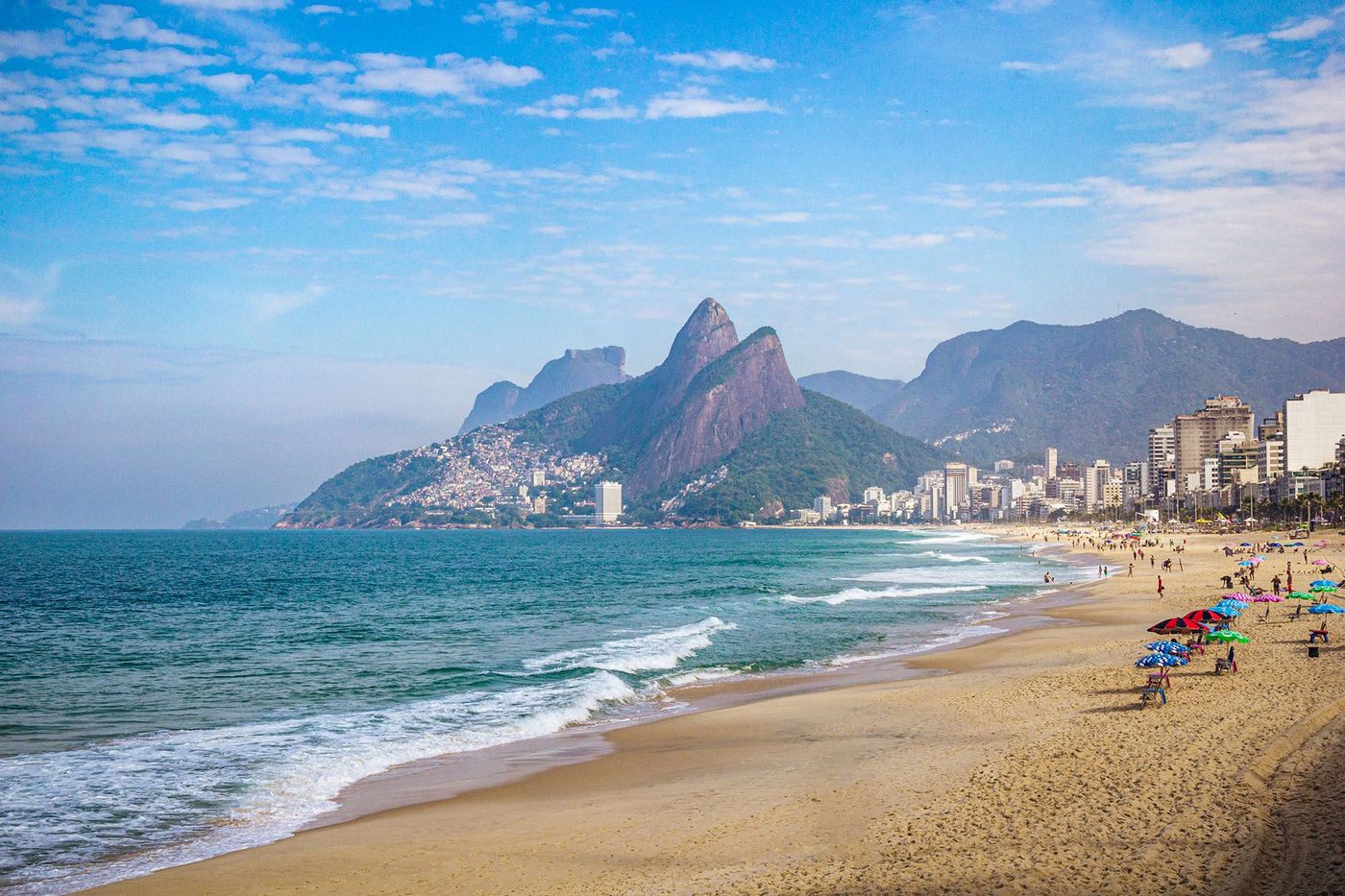 Plage d'Ipanema à Rio de Janeiro (Brésil)