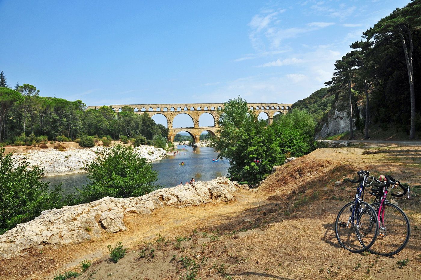 Pont du Gard - vélos