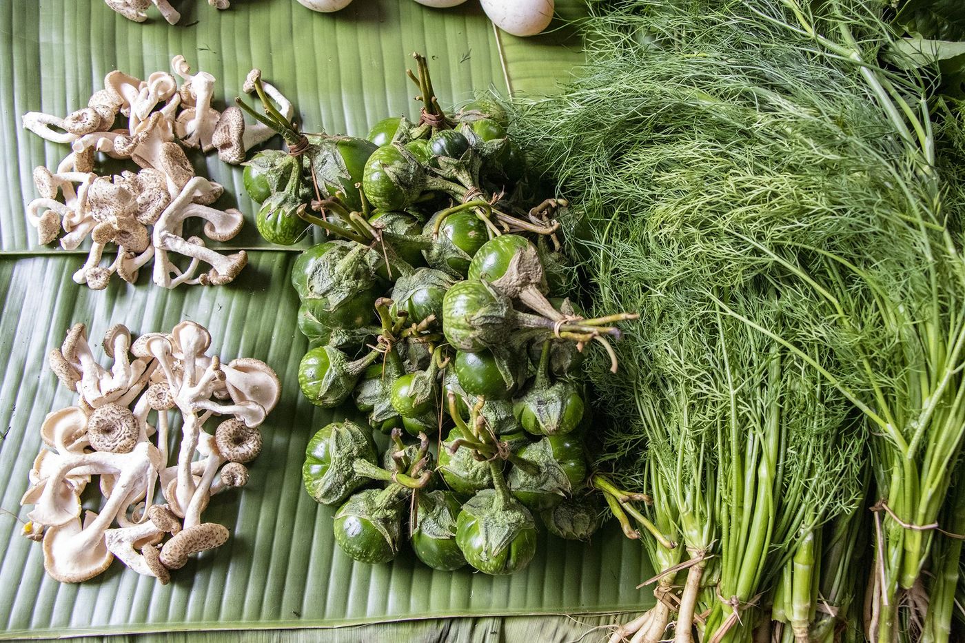 Produits du marché de Luang Namtha