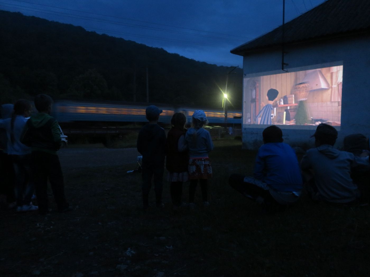 Projection dans un village ukrainien