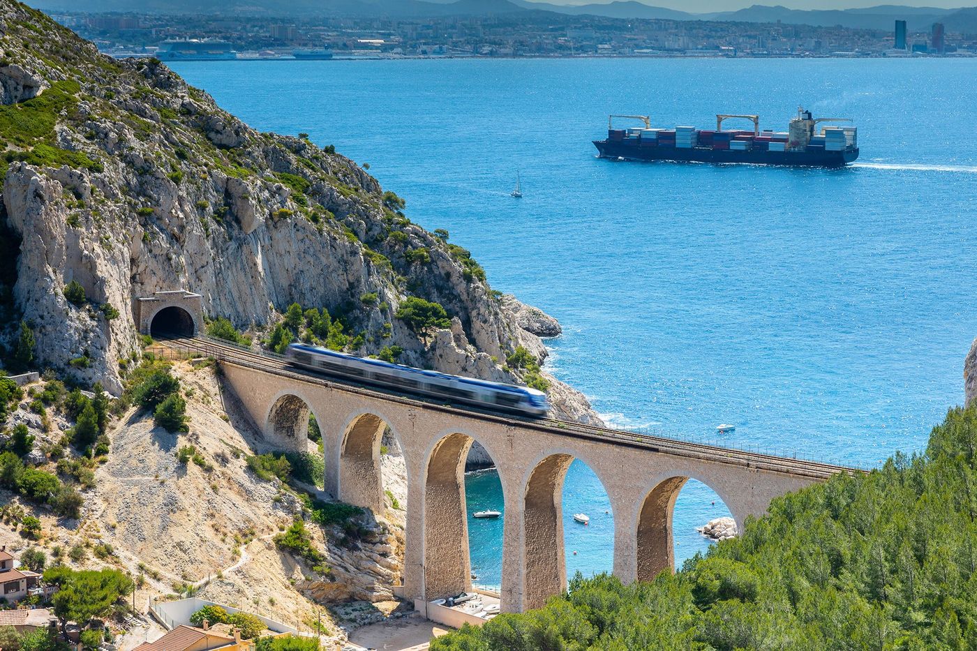 Provence Calanque de la Vesse Train de la Côte Bleue