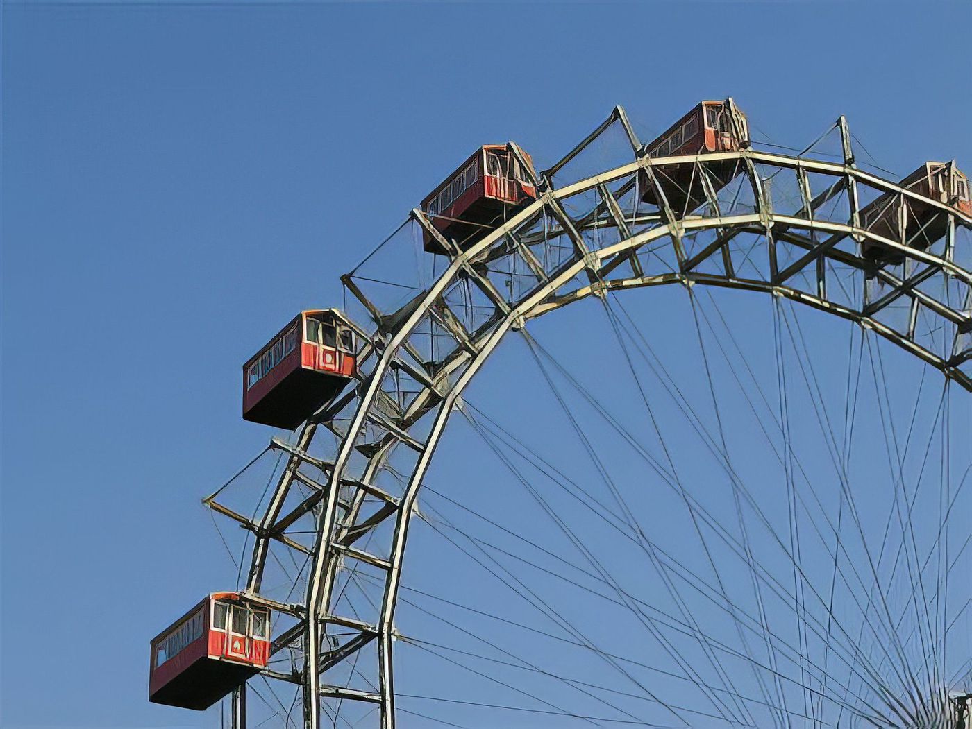 La grande roue de Vienne dans le parc du Prater