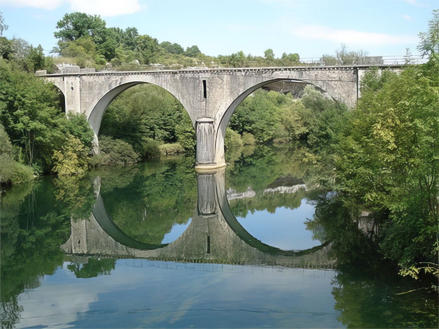 Le pont de Cleron dans le Jura
