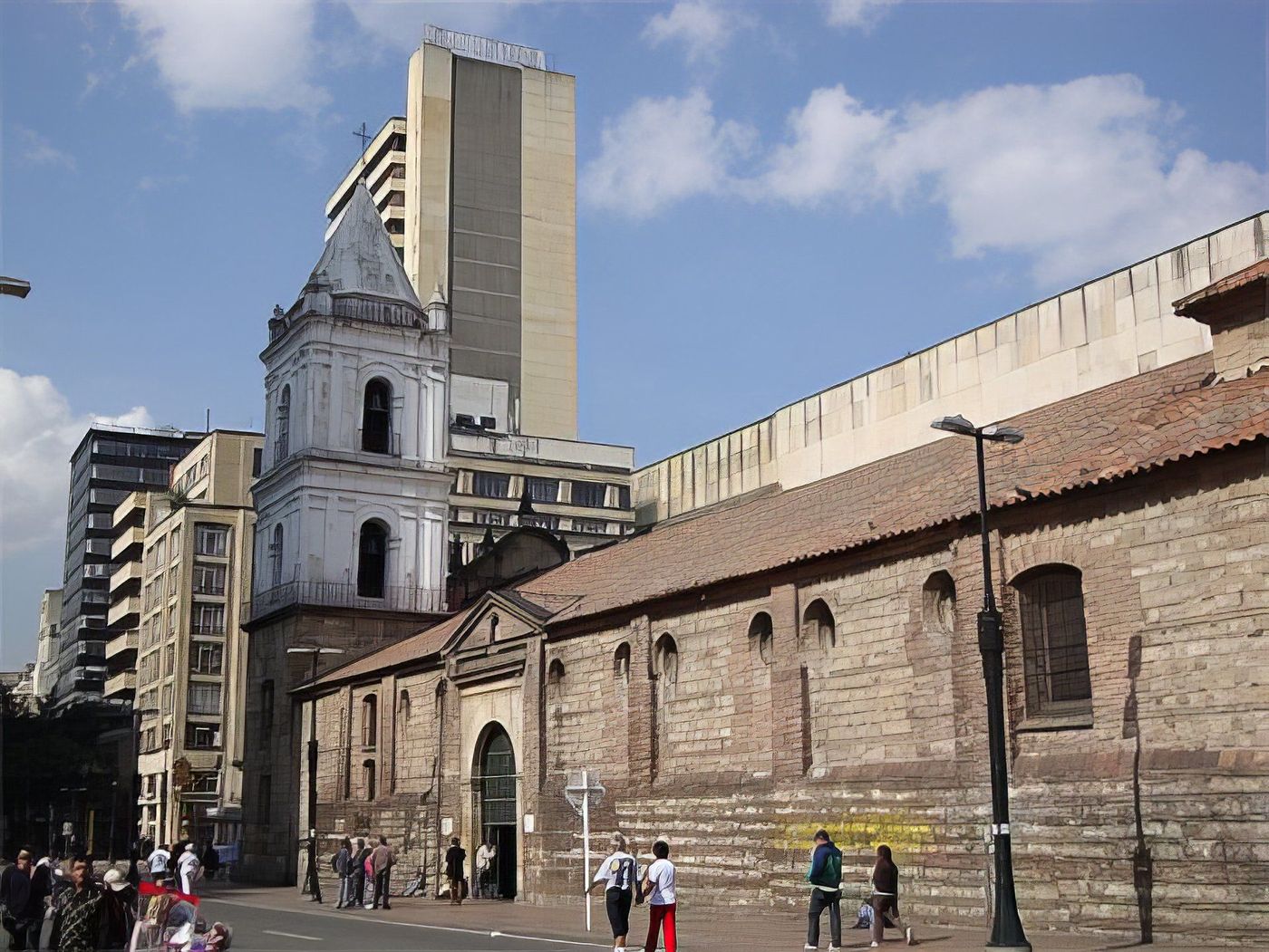 Centre de Bogotá avec l'église de San Francisco