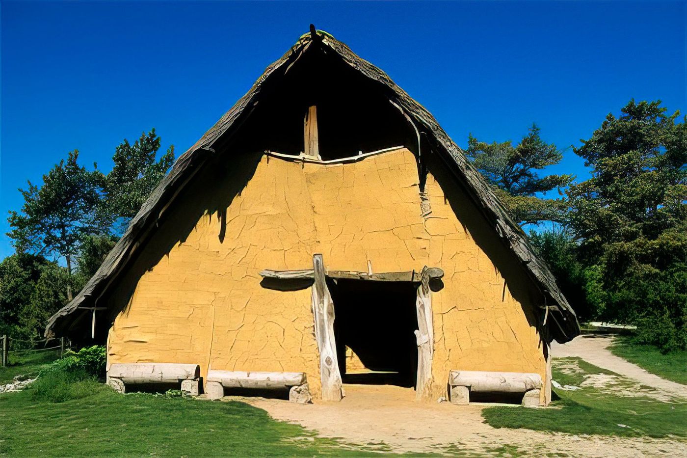 Habitat préhistorique, parc Samara, La Chaussée Tirancourt
