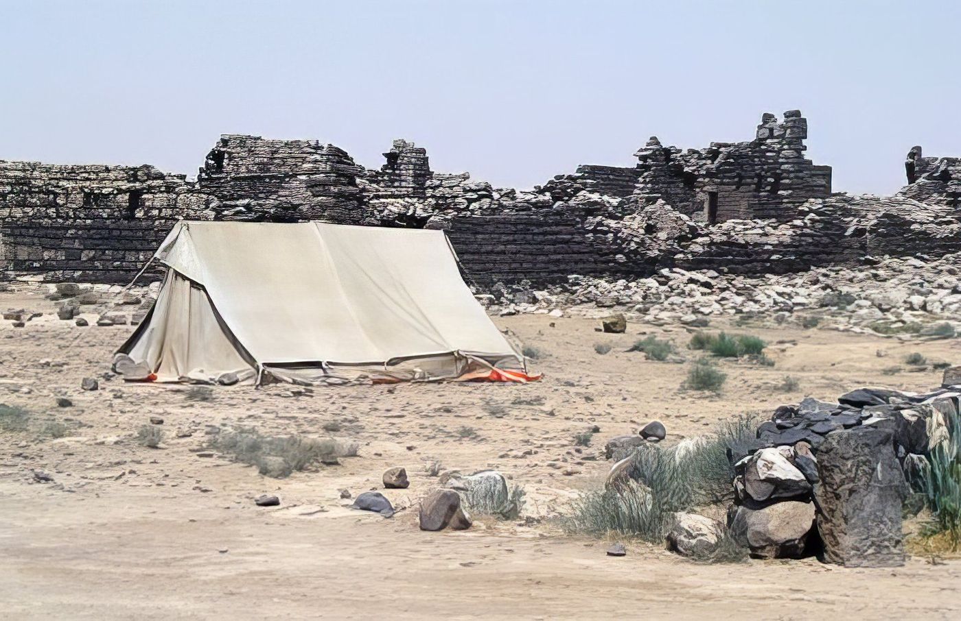 Tente de bédouins dans le désert de Jordanie