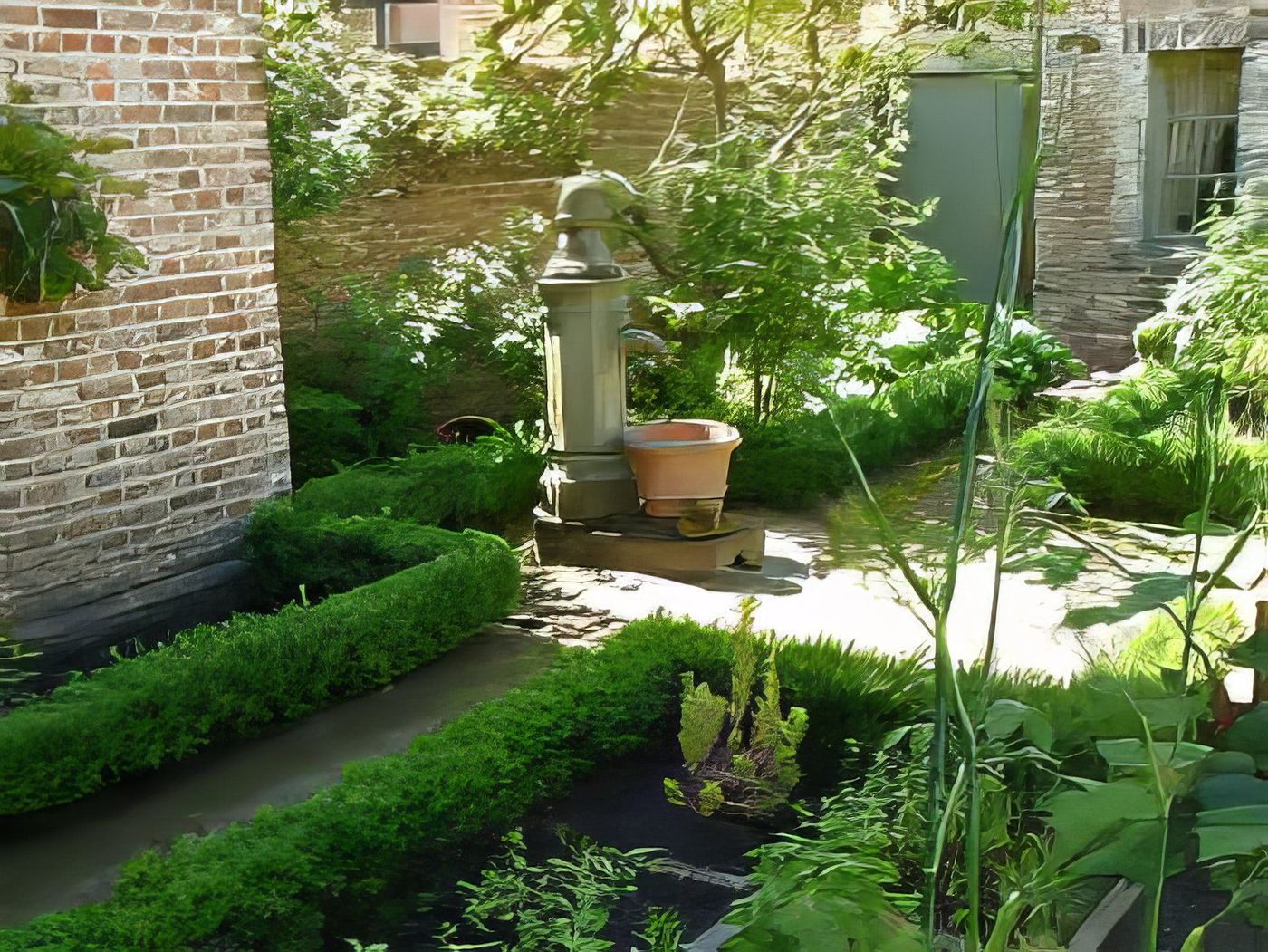 Jardin aromatique au centre du Béguinage