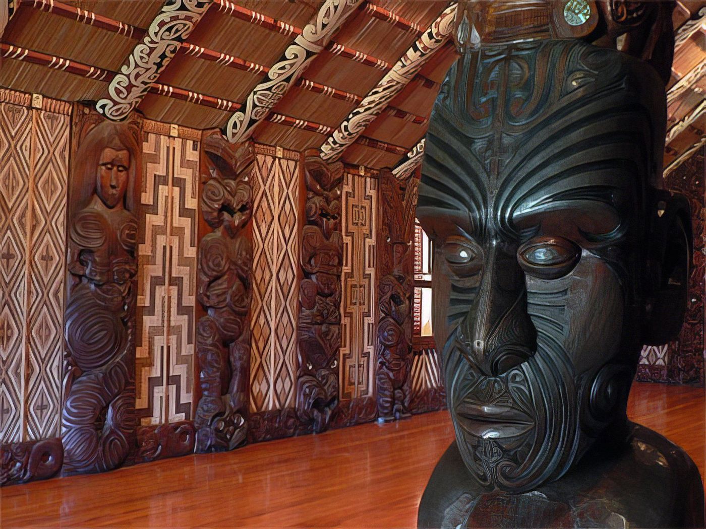 Statue Maori