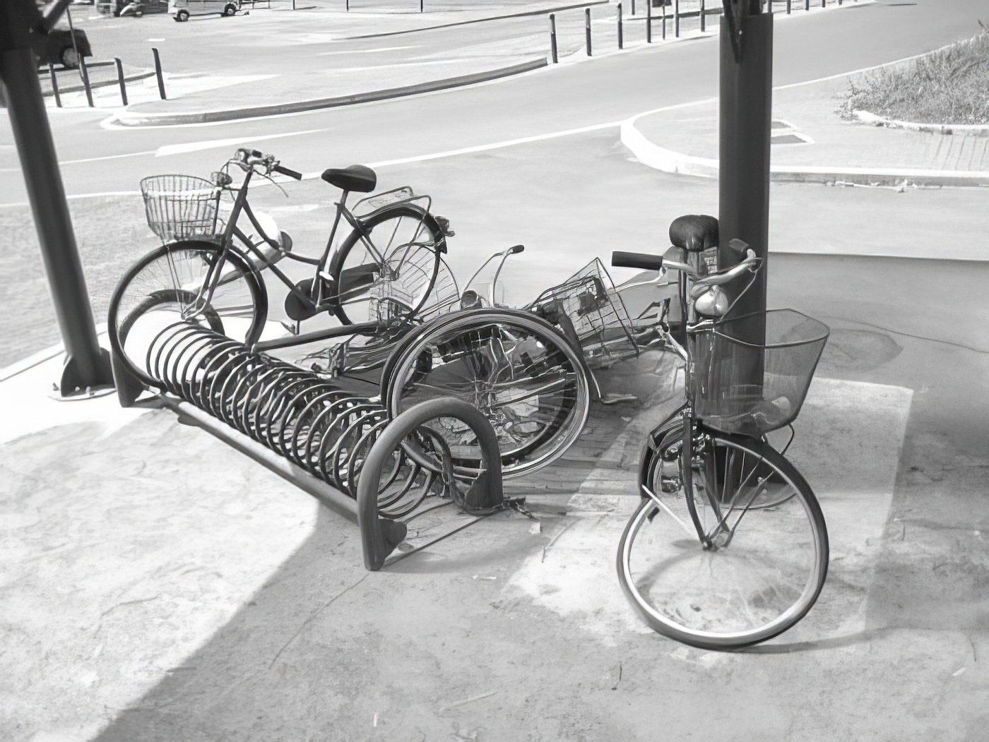 Cimetière de vélos à Lucques