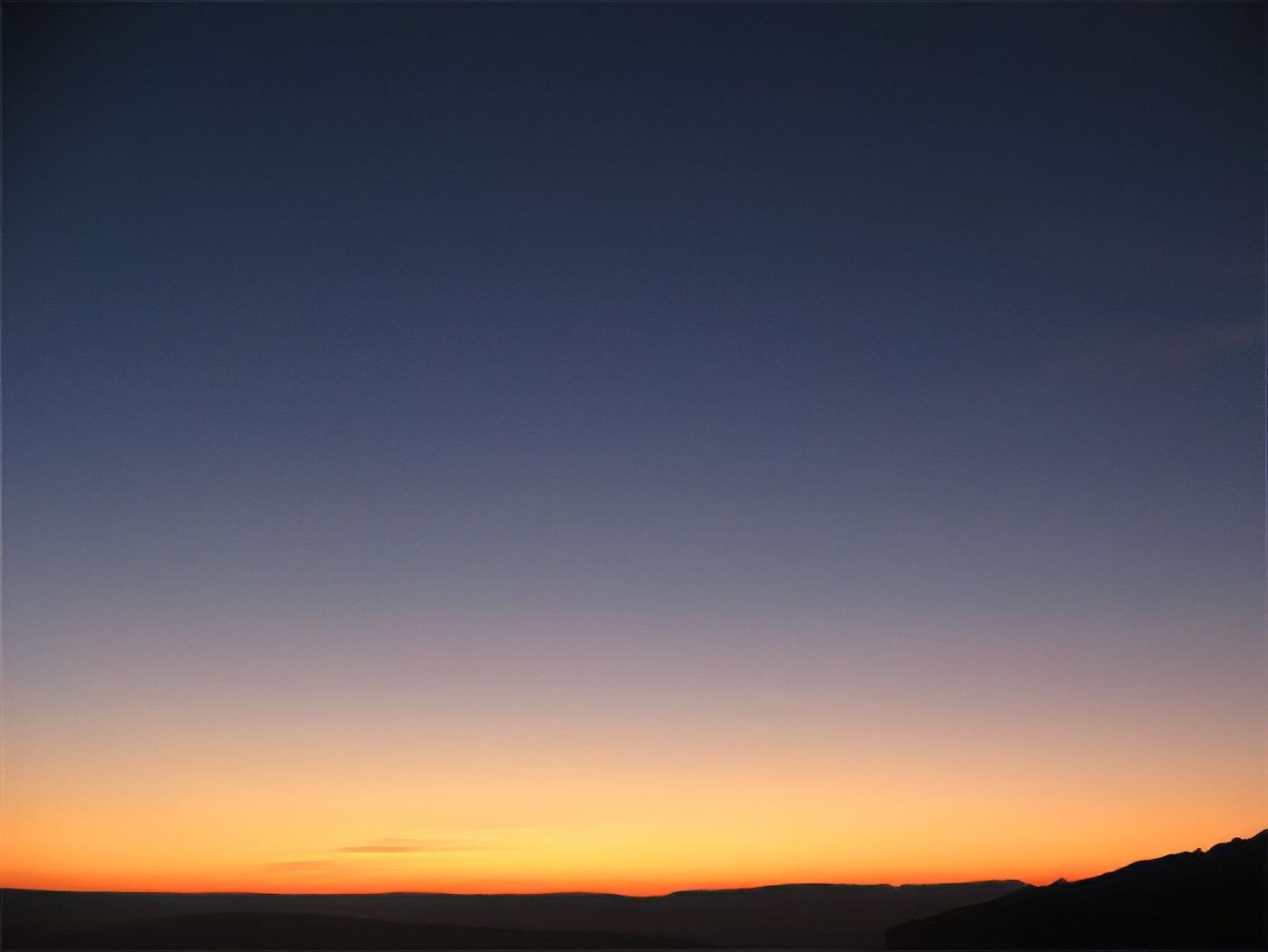 L'horizon au soir à Vendresse