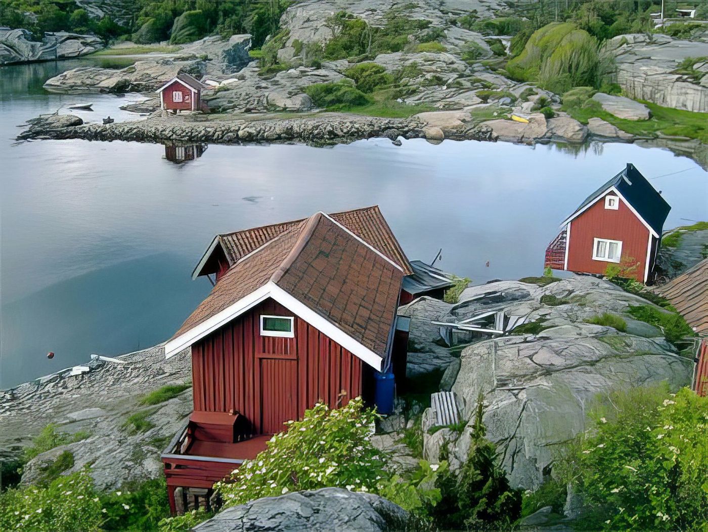 Paysage typique du sud de la Norvège