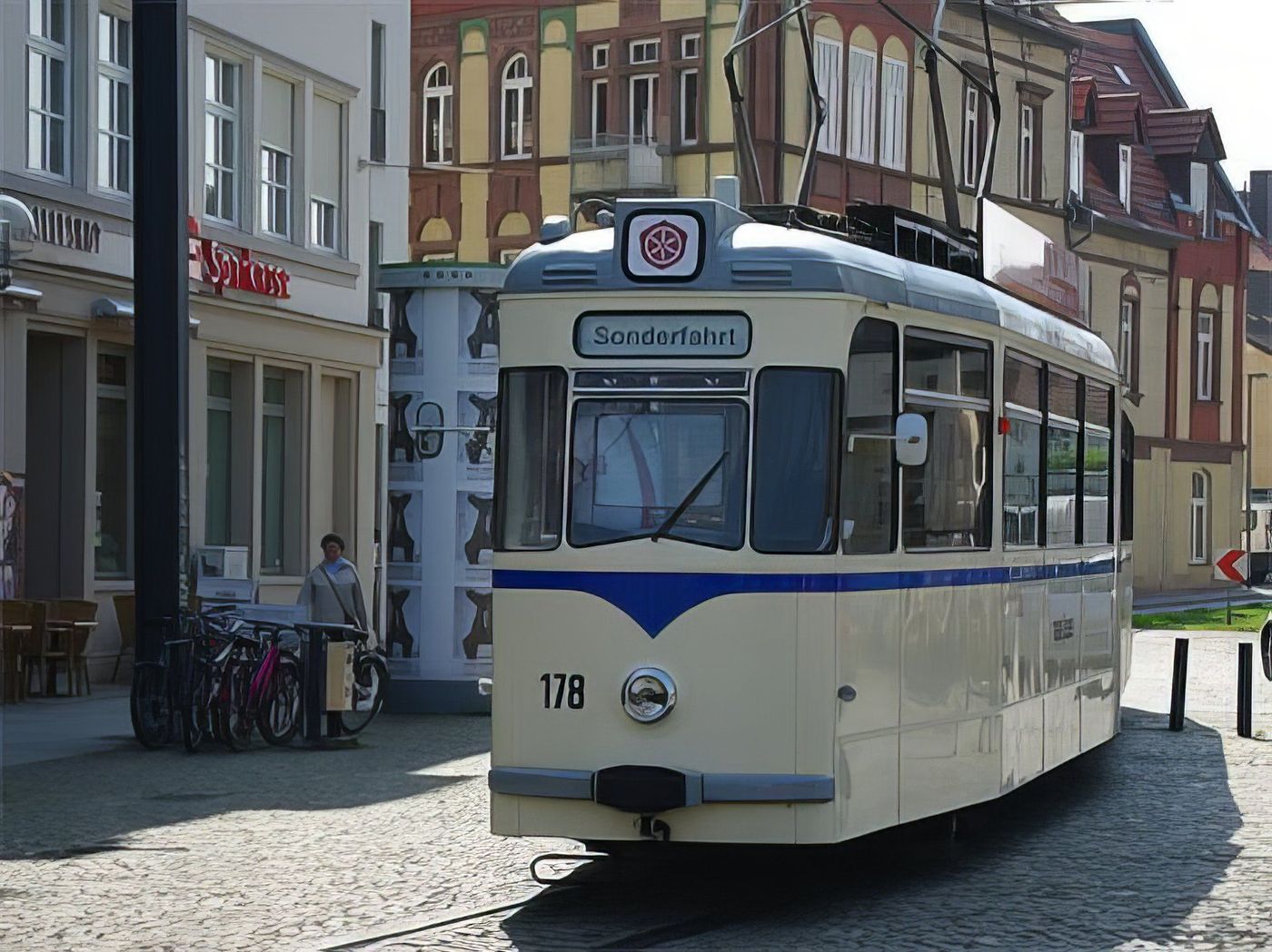 Un tramway datant de l'époque de la RDA