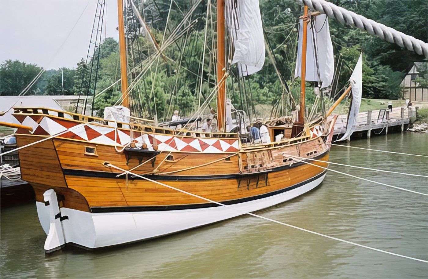 Reconstitution de navire anglais à Jamestown