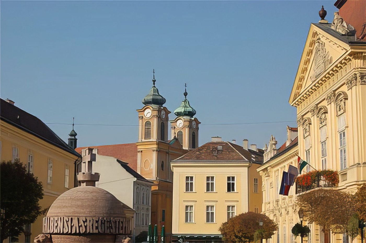 Le centre ville de Székesfehérvár (palais épiscopal)