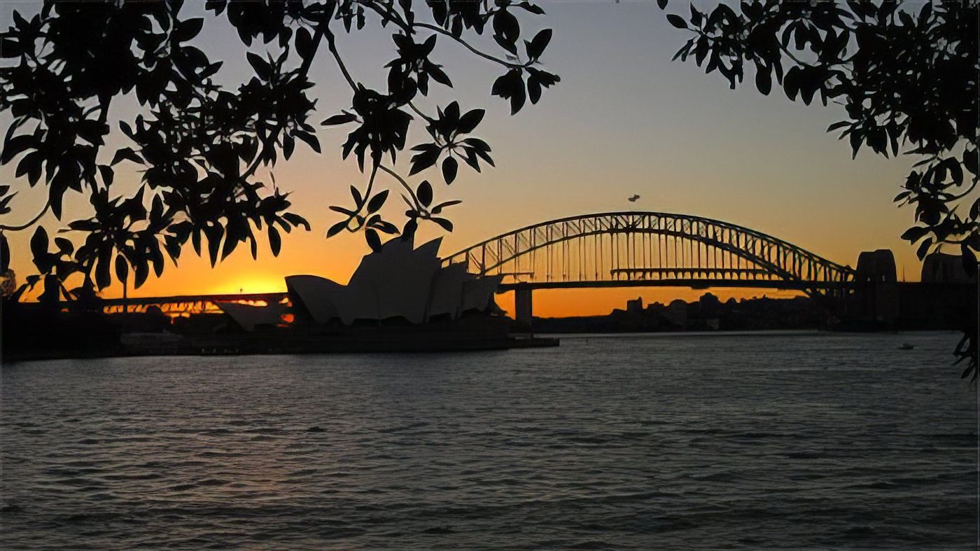 Opéra de Sydney sous le coucher de soleil