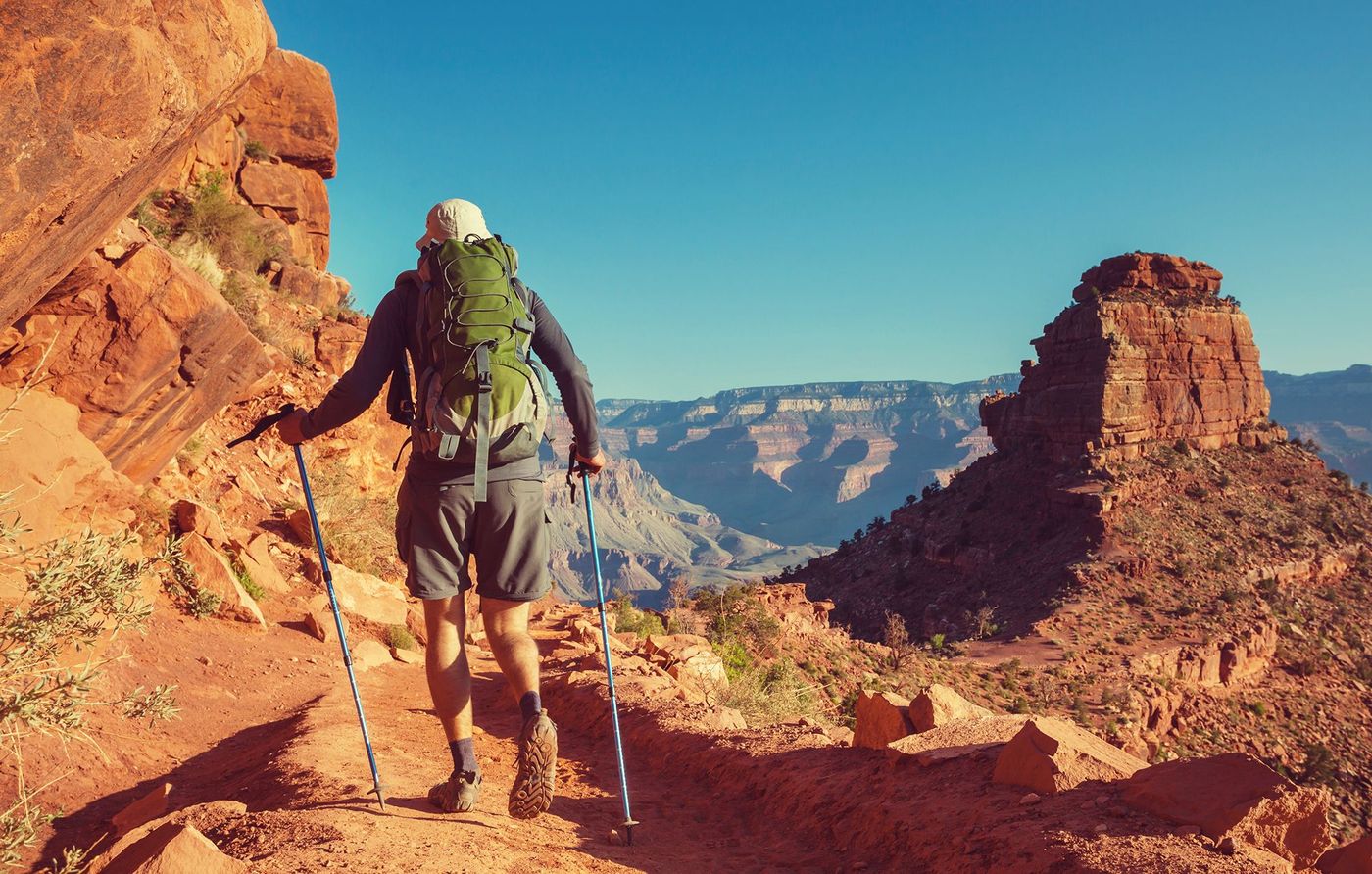 Randonner en short (Grand Canyon)