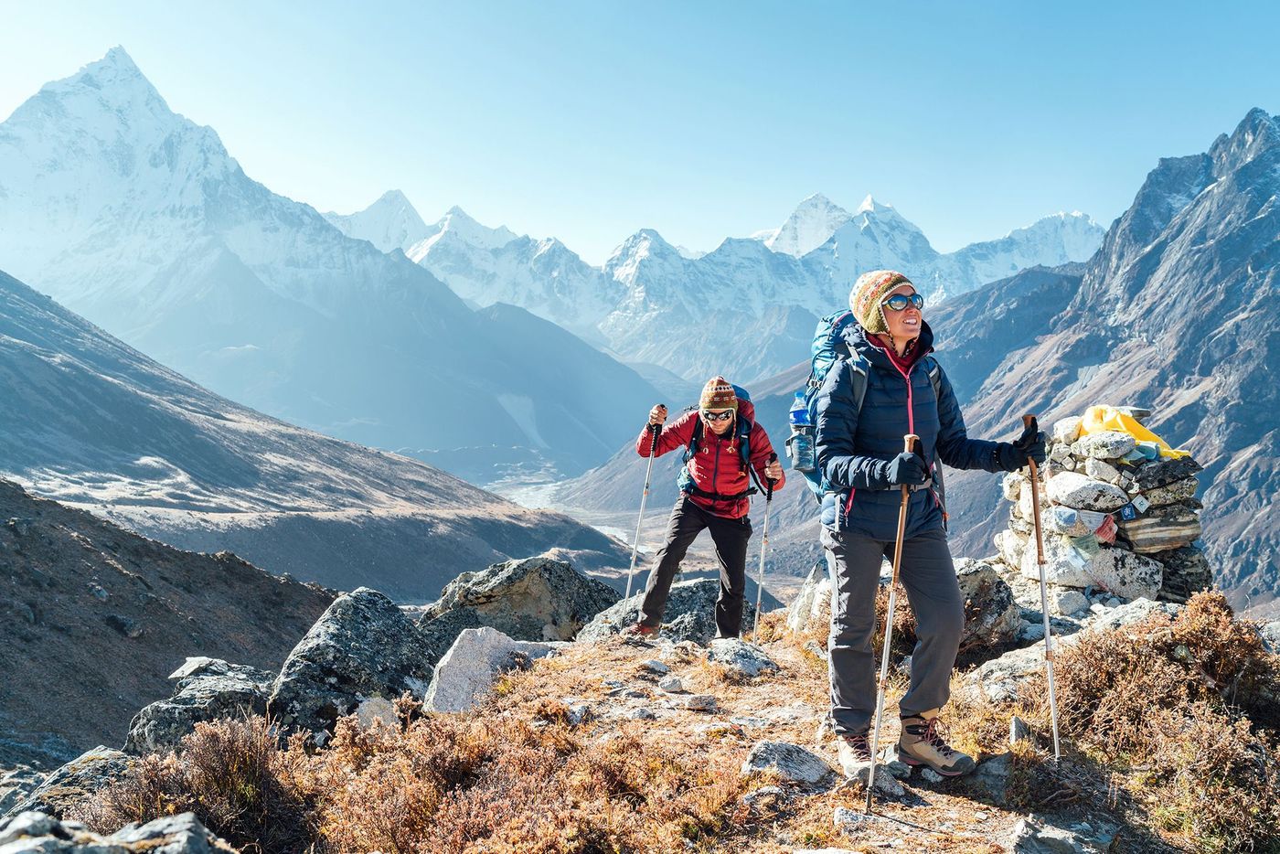 Randonneurs en montagne