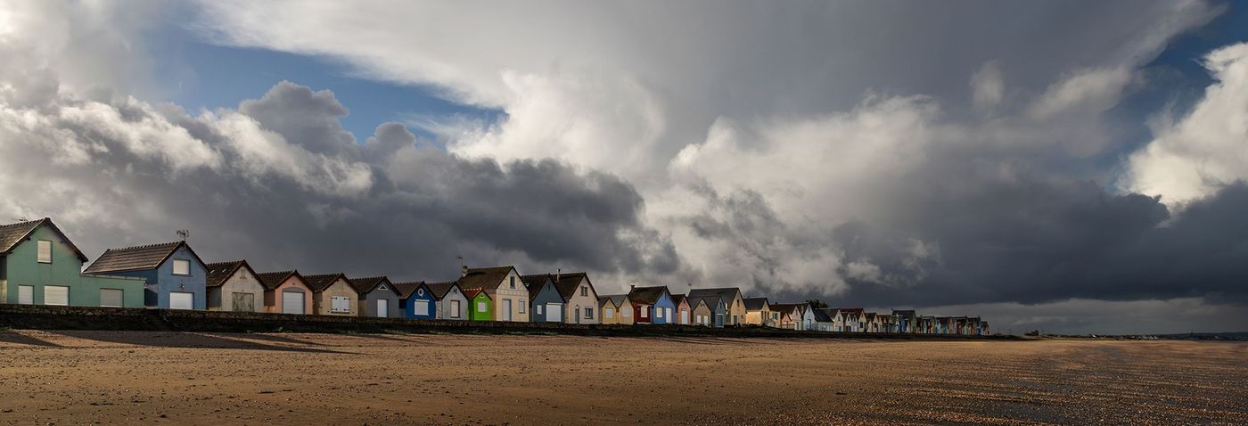 Les cabanes de Ravenoville-plage (Manche)