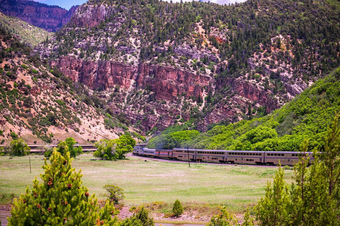 Rocheuses Train Etats Unis