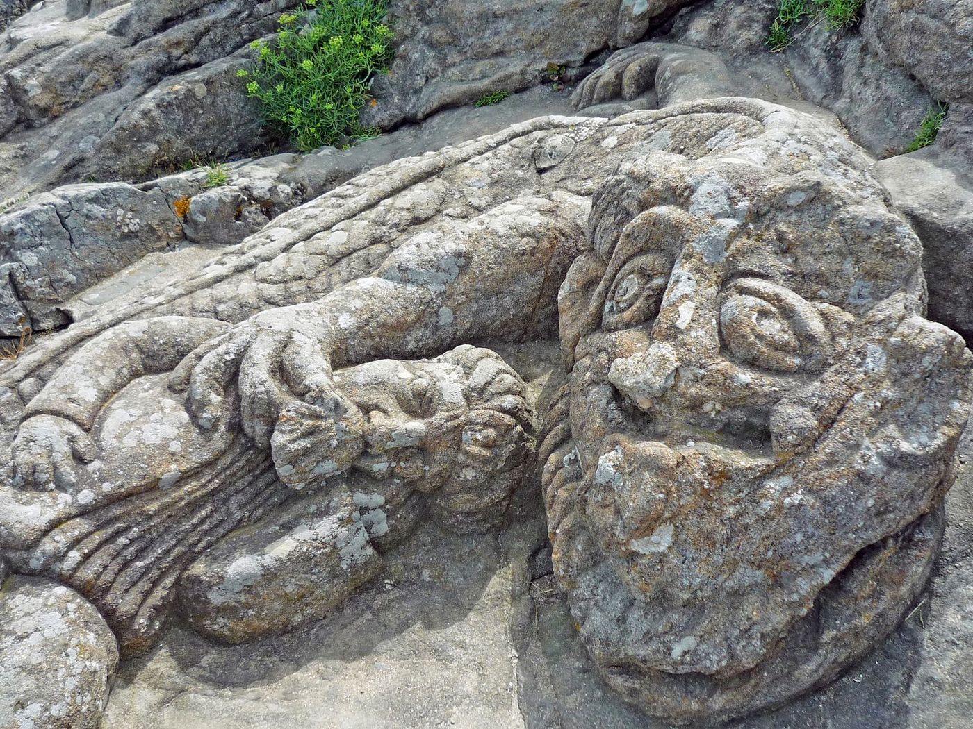 Bretagne Rochers sculptés de Rothéneuf