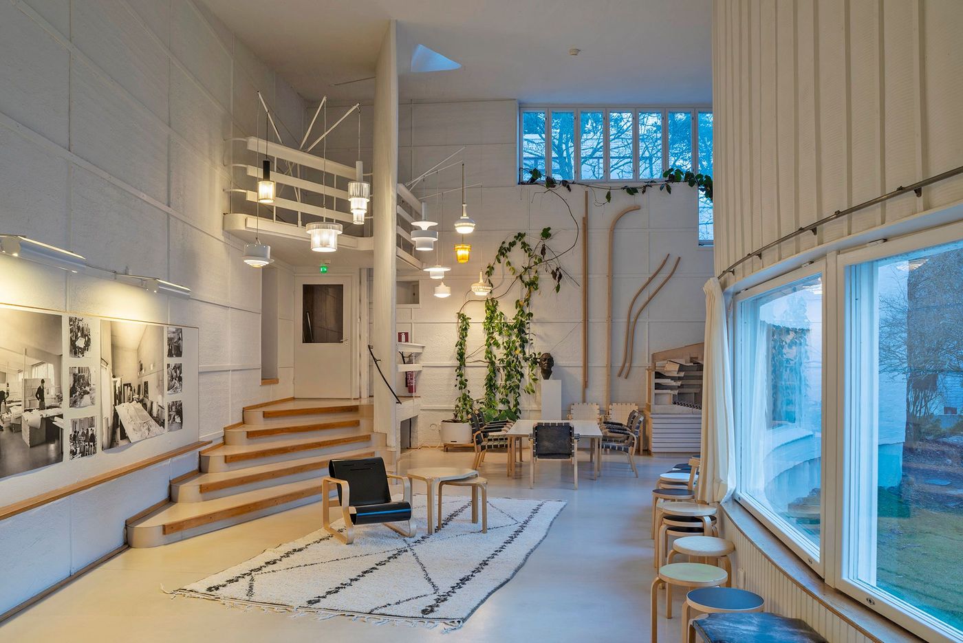 Route Alvar Aalto - intérieur studio d’Helsinki