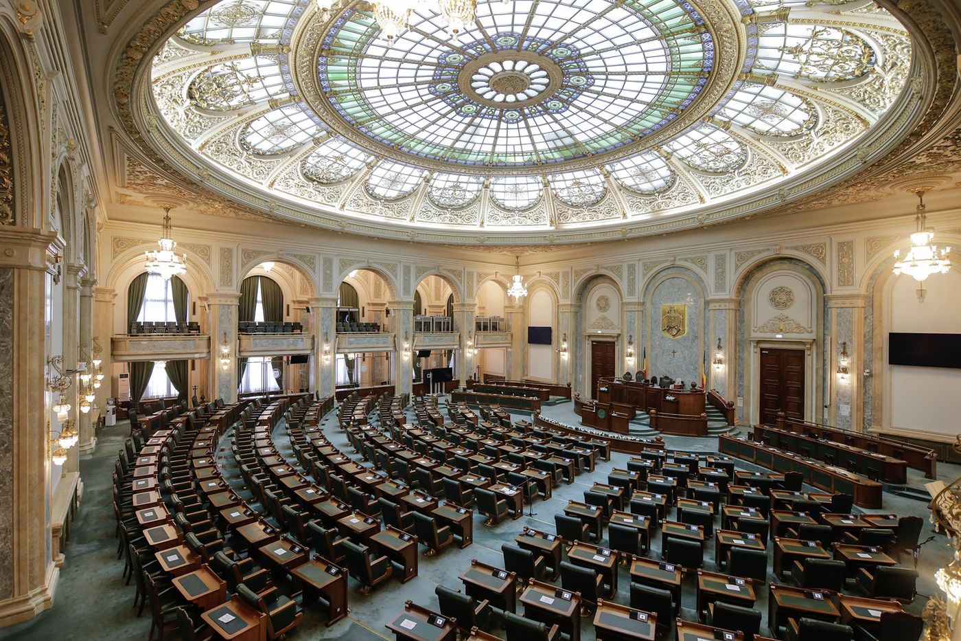 Sénat à l'intérieur du Parlement - Bucarest