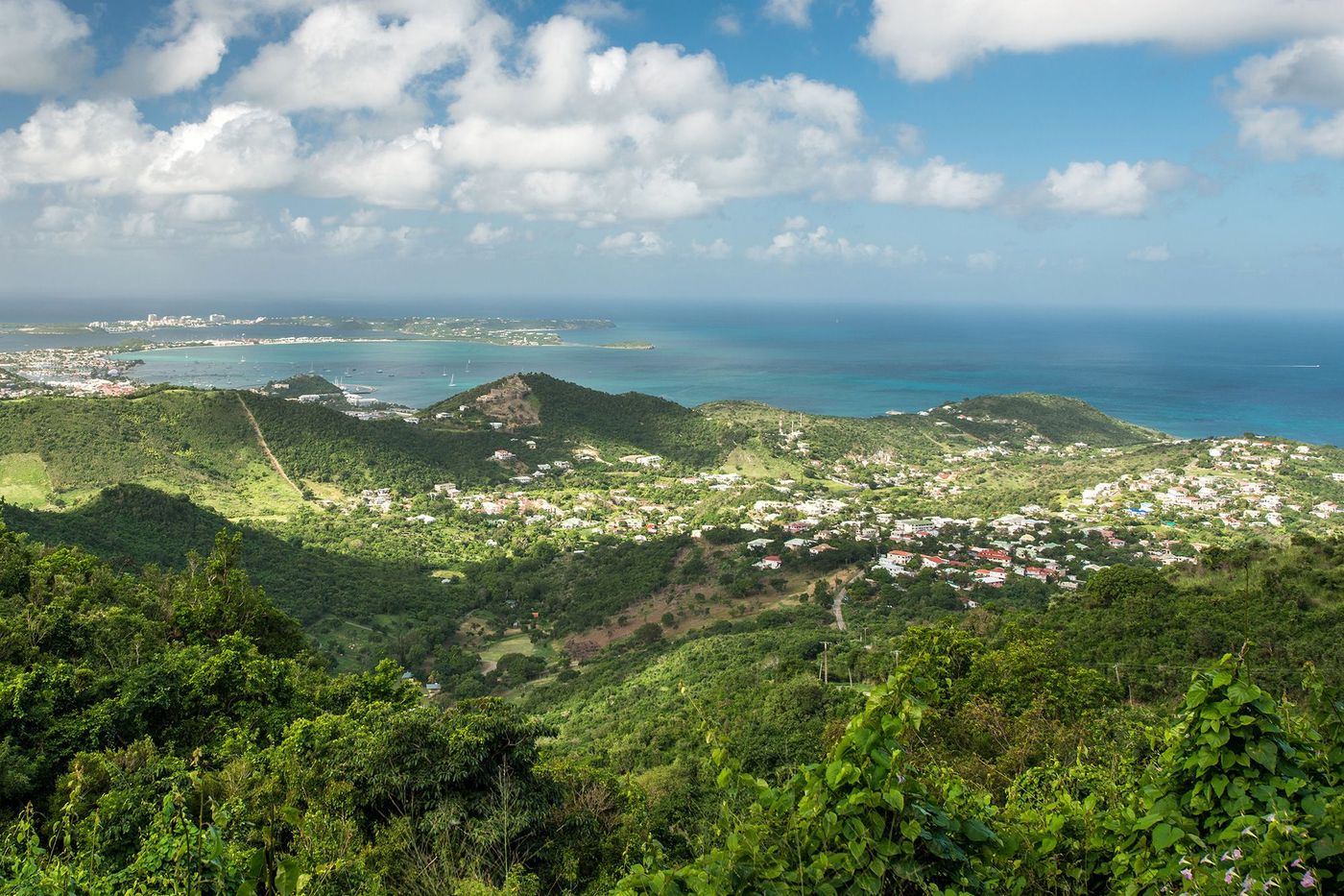 Saint-Martin Fryar's Bay depuis le Pic Paradis