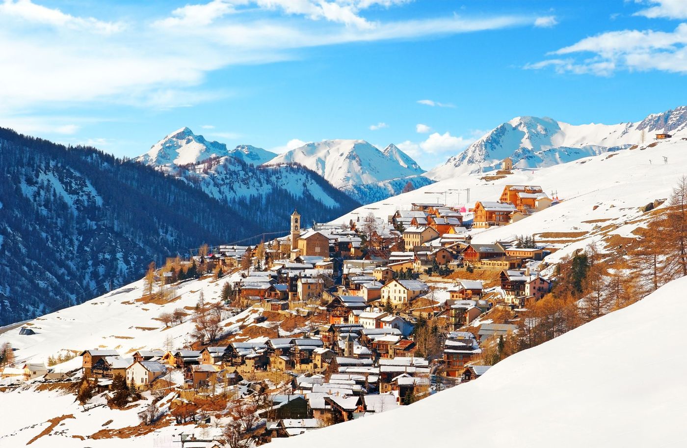 Saint Veran Alpes Neige