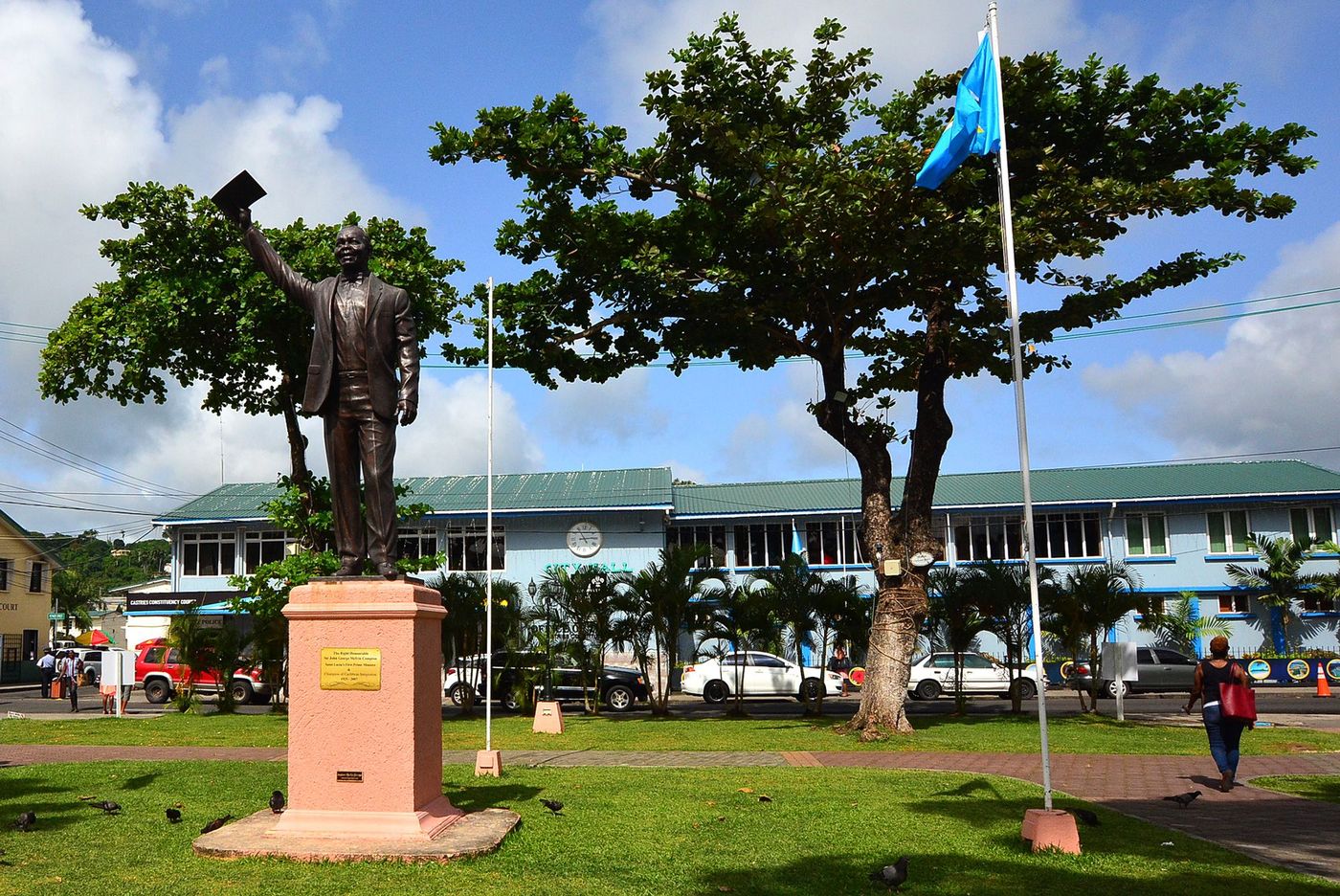 Sainte-Lucie Castries Statue de Sir John George Melvin Compton